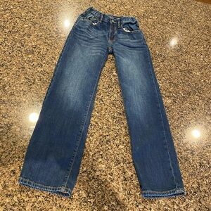 🔆3/$25🔆 GAP 1969 Jeans Straight Cut Relaxed fit Jeans Adjustable Waist Size 10